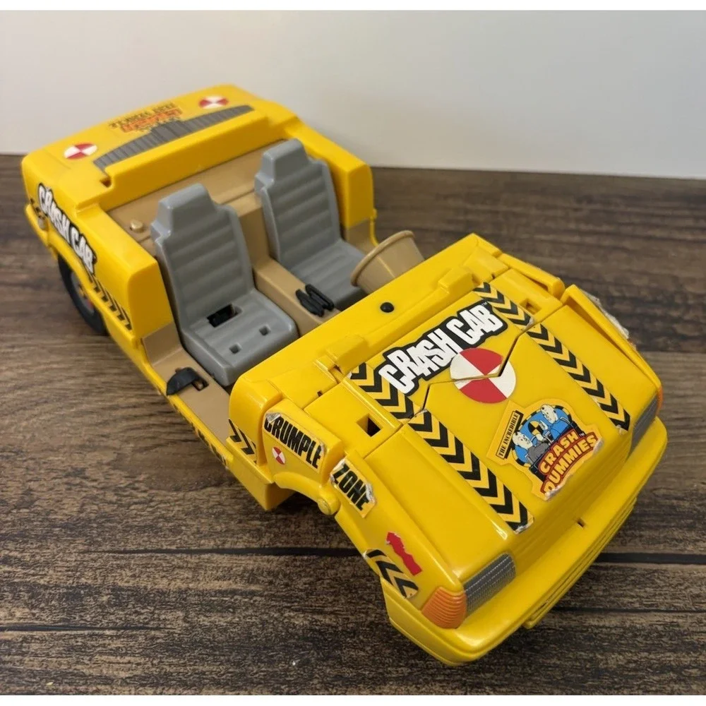 Yellow Crash Test Dummies Yellow Car Incomplete Vintage For Parts As-Is